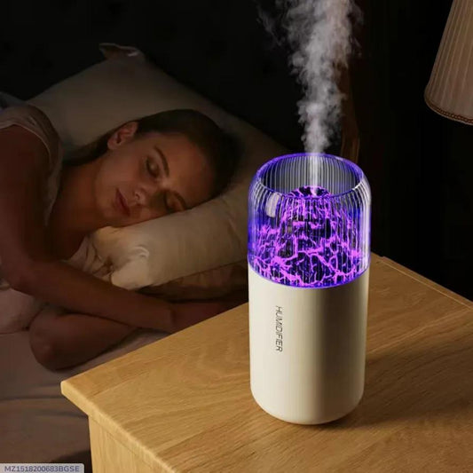 RGB Volcano Mist Humidifier – LED Night Light & Air Humidifier