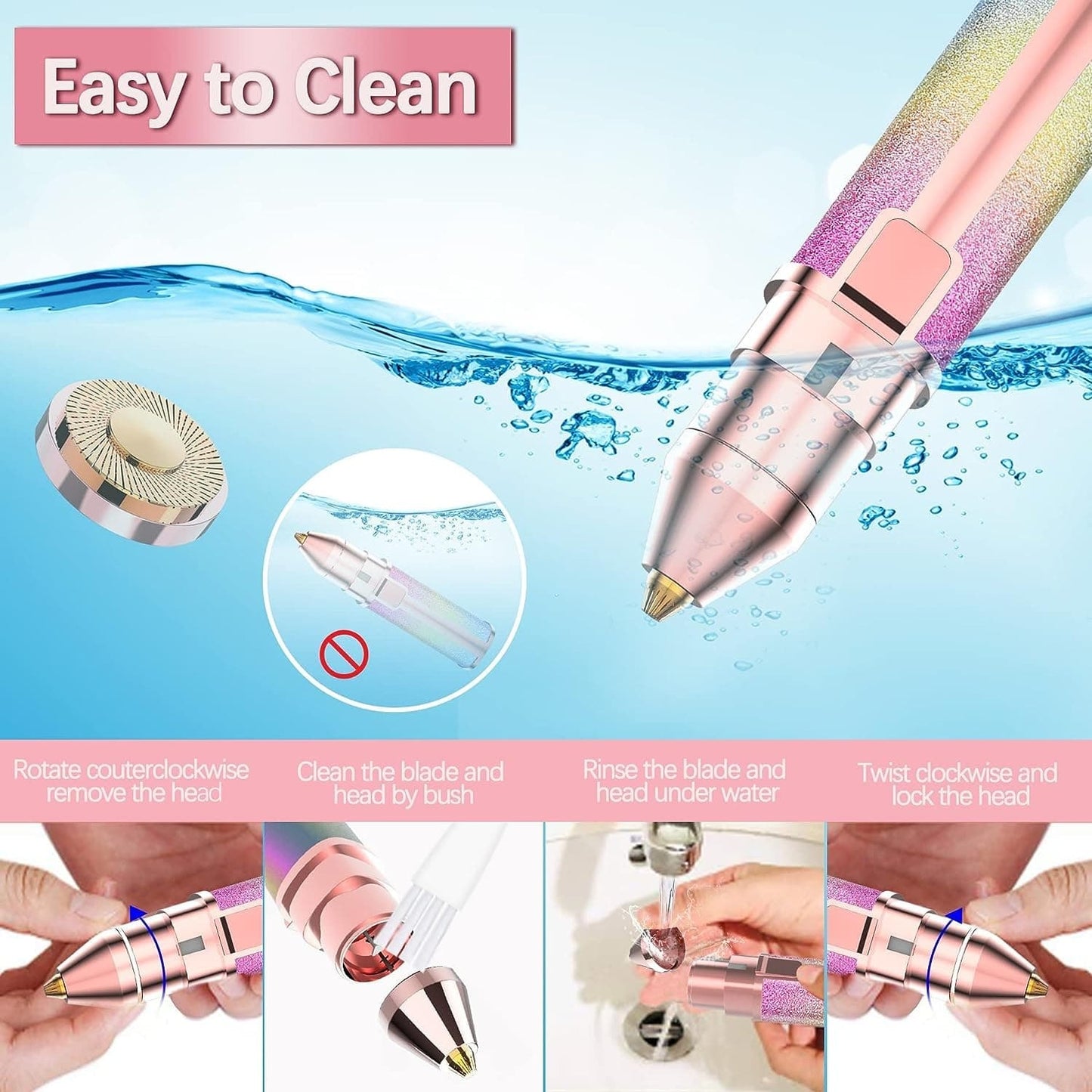 Painless Eyebrow & Face Hair Remover Pen