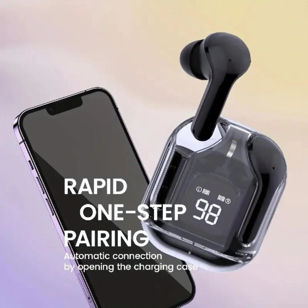 LED Display Transparent Earbuds