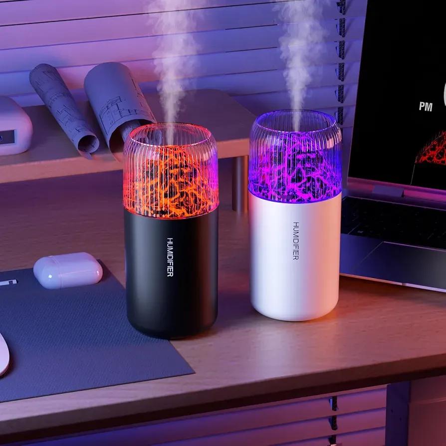 RGB Volcano Mist Humidifier – LED Night Light & Air Humidifier