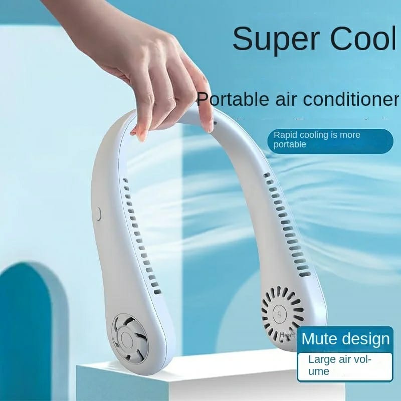 Hanging neck fan